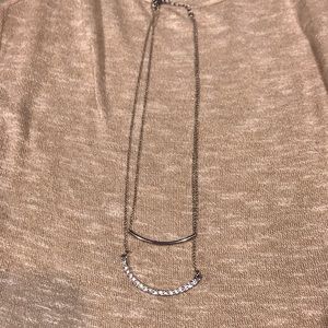 Premier double bar necklace